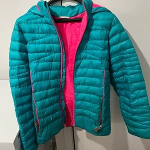 Vibrant blue spyder jacket size XL kids